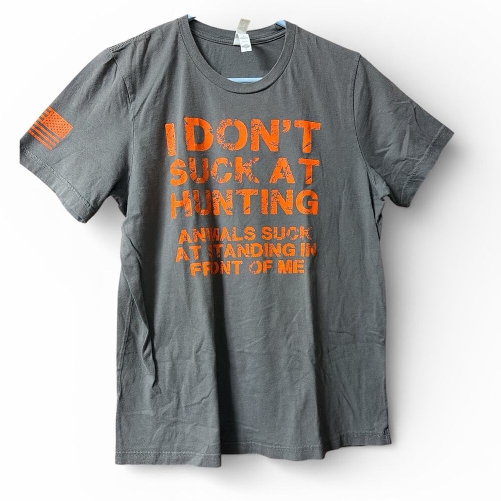 Bella Canvas Gray Tee with Orange Print